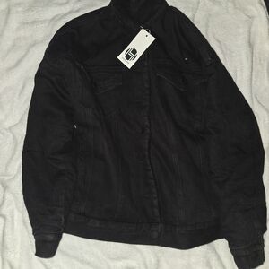 Hoodlamb Black Sherpa Lined Denim Jacket